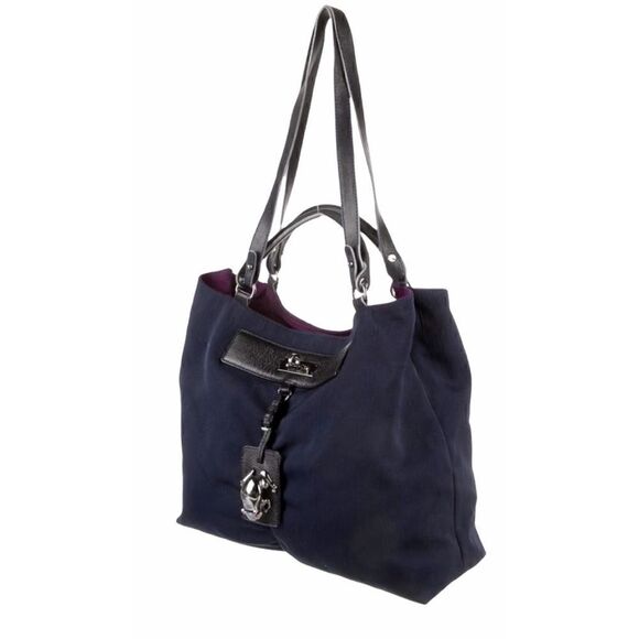 ‼️LOWEST PRICE YET‼️ Marc Jacobs Blue Nylon and Leather Tote EUC - Picture 2 of 10